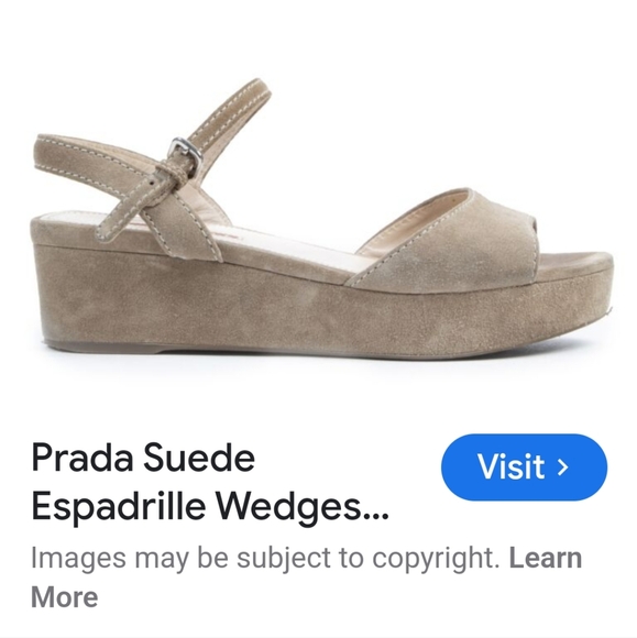 PRADA suede espadrille 40 - Picture 1 of 5